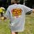 Super Teacher's Assistant Educational Superhero Women's Comfort Colors T-Shirt Back Print Grey
