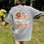 I Teach The Cutest Pumpkins In The Patch Halloween Teacher Women's Comfort Colors T-Shirt Back Print Grey
