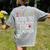 I Teach Kids To Talk Back ESL ESOL Teacher School Team Group Women's Comfort Colors T-Shirt Back Print Grey