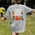 I Teach Super Heroes Teacher Women's Comfort Colors T-Shirt Back Print Grey