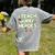 I Teach Superheroes School Teacher Professor Women's Comfort Colors T-Shirt Back Print Grey