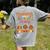 Teach Thanksgiving Teacher Thankful For My 1st Grade Turkeys Women's Comfort Colors T-Shirt Back Print Grey