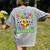 Teacher Back To School Color In Kindness Crayon Pencil Women's Comfort Colors T-Shirt Back Print Grey