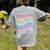 Teacher Dear Students Behind Me 1st Day Of School On Back Women's Comfort Colors T-Shirt Back Print Grey Teacher Dear Students Behind Me 1st Day Of School On Back Women's Comfort Colors T-Shirt Back Print Grey