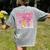 Teacher Pencil Back To School Groovy Pink Teacher First Day Women's Comfort Colors T-Shirt Back Print Grey Teacher Pencil Back To School Groovy Pink Teacher First Day Women's Comfort Colors T-Shirt Back Print Grey