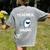 Teacher Shark Teaching Back To School Kindergarten Women's Comfort Colors T-Shirt Back Print Grey