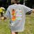 Teacher Thanksgiving I Teach The Cutest Turkeys In The Patch Women's Comfort Colors T-Shirt Back Print Grey
