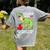 Teachersaurus Rex Dinosaur Like A Normal Teacher Saurus Women's Comfort Colors T-Shirt Back Print Grey