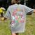 Teaching Future Leaders Groovy Teacher Back To School Women's Comfort Colors T-Shirt Back Print Grey Teaching Future Leaders Groovy Teacher Back To School Women's Comfort Colors T-Shirt Back Print Grey