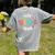 Team Second Grade Teacher Back To School 2nd Grade Squad Women's Comfort Colors T-Shirt Back Print Grey