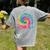 Tie Dye Prek Teacher Rainbow Preschool Back To School Girl Women's Comfort Colors T-Shirt Back Print Grey Tie Dye Prek Teacher Rainbow Preschool Back To School Girl Women's Comfort Colors T-Shirt Back Print Grey