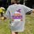 Tired Teacher Costume For Halloween Teachers Women's Comfort Colors T-Shirt Back Print Grey