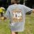 TK Boo Crew Preppy Halloween Floral Ghost TK Teacher Team TK Women's Comfort Colors T-Shirt Back Print Grey TK Boo Crew Preppy Halloween Floral Ghost TK Teacher Team TK Women's Comfort Colors T-Shirt Back Print Grey