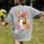 Trick Or Teach Cute Ghost Coffee Pumpkins Halloween Teacher Women's Comfort Colors T-Shirt Back Print Grey Trick Or Teach Cute Ghost Coffee Pumpkins Halloween Teacher Women's Comfort Colors T-Shirt Back Print Grey