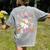 Trick Or Teach Groovy Teacher Halloween Retro Ghost Women's Comfort Colors T-Shirt Back Print Grey Trick Or Teach Groovy Teacher Halloween Retro Ghost Women's Comfort Colors T-Shirt Back Print Grey