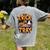 Trick Or Tray Halloween Cafeteria Teacher School Women's Comfort Colors T-Shirt Back Print Grey Trick Or Tray Halloween Cafeteria Teacher School Women's Comfort Colors T-Shirt Back Print Grey