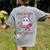 Trick Or Treat Point Your Feet Halloween Ghost Dance Teacher Women's Comfort Colors T-Shirt Back Print Grey