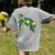 Turtle Puzzle Pieces For Autism Awareness Kids Women Teacher Women's Comfort Colors T-Shirt Back Print Grey Turtle Puzzle Pieces For Autism Awareness Kids Women Teacher Women's Comfort Colors T-Shirt Back Print Grey