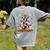 Ugly Sweater Christmas Tree Boston Terrier Dog Xmas Pajama Women's Comfort Colors T-Shirt Back Print Grey