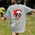 Ugly Xmas Sweater Santa Boston Terrier Dog Christmas For Men Women Kids Women's Comfort Colors T-Shirt Back Print Grey