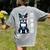 USA Flag Boston Terrier Best Dog Mom Ever 2025 Women's Comfort Colors T-Shirt Back Print Grey