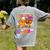 Will Trade Students For Candy Teacher Halloween Women's Comfort Colors T-Shirt Back Print Grey
