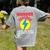 Wonder Teacher Costume Shirt Teacher Halloween Costume Men Women Women's Comfort Colors T-Shirt Back Print Grey