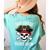 3rd Grade Pirate Crew Halloween Costume Student Teacher Women's Comfort Colors T-Shirt Back Print Chalky Mint