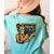 67 Teacher Halloween Skeleton Women's Comfort Colors T-Shirt Back Print Chalky Mint