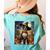 Aesthetic Halloween Boston Terrier Dog Witch Pumpkin For Men Women Kids Women's Comfort Colors T-Shirt Back Print Chalky Mint