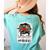 Bleached Teacher Para Life Paraprofessional Cute Messy Bun For Men Women Girls Kids Women's Comfort Colors T-Shirt Back Print Chalky Mint