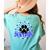 Blue Bobcats School Spirit Coquette Bow Mascot Teacher Women's Comfort Colors T-Shirt Back Print Chalky Mint