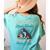 Boston Terrier American Gentleman Bibliophile Book Lover Women's Comfort Colors T-Shirt Back Print Chalky Mint
