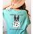 Boston Terrier American Gentleman Personal Stalker Dog Lover Women's Comfort Colors T-Shirt Back Print Chalky Mint