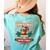 Boston Terrier My Christmas Spirit Dog Santa Claus X-Mas Women's Comfort Colors T-Shirt Back Print Chalky Mint