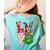 Boston Terrier Christmas Tree Lights Santa Dog Xmas For Men Women Kids Women's Comfort Colors T-Shirt Back Print Chalky Mint