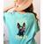 Boston Terrier Dad Boston Bull Bostie Dog Women's Comfort Colors T-Shirt Back Print Chalky Mint