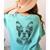 Boston Terrier Dog Bostie Nature Memorial Idea Men Women Women's Comfort Colors T-Shirt Back Print Chalky Mint