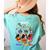 Boston Terrier Dog Christmas Happy Hallothankmas Halloween For Men Women Kids Women's Comfort Colors T-Shirt Back Print Chalky Mint