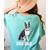Boston Terrier Dog Dad Boston Terrier Dog Lovers Women's Comfort Colors T-Shirt Back Print Chalky Mint