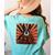 Boston Terrier Dog Japanese Art Samurai Ukiyo-e Women's Comfort Colors T-Shirt Back Print Chalky Mint