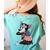 Boston Terrier Dog Merica 4th Of July Usa American Flag Men Women's Comfort Colors T-Shirt Back Print Chalky Mint