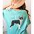 Boston Terrier Dog Mom Woman Women Women's Comfort Colors T-Shirt Back Print Chalky Mint