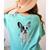 Boston Terrier Dog Motif Pet Art Boston Terrier Men Women Kids Women's Comfort Colors T-Shirt Back Print Chalky Mint