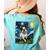 Boston Terrier Dog Starry Night Painting Women's Comfort Colors T-Shirt Back Print Chalky Mint