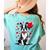 Boston Terrier Dog Valentine's Day Dog Owner Valentine Women's Comfort Colors T-Shirt Back Print Chalky Mint