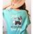 Boston Terrier Fart American Gentleman Non-Sporting Dog Women's Comfort Colors T-Shirt Back Print Chalky Mint