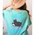 Boston Terrier This Girl Runs On Jesus And Boston Terriers Women's Comfort Colors T-Shirt Back Print Chalky Mint