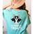 Boston Terrier Halloween Shirt Did Someone Say Treat Women's Comfort Colors T-Shirt Back Print Chalky Mint