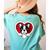 Boston Terrier Heart Cute Puppy Lover Or Dog Owner Women's Comfort Colors T-Shirt Back Print Chalky Mint